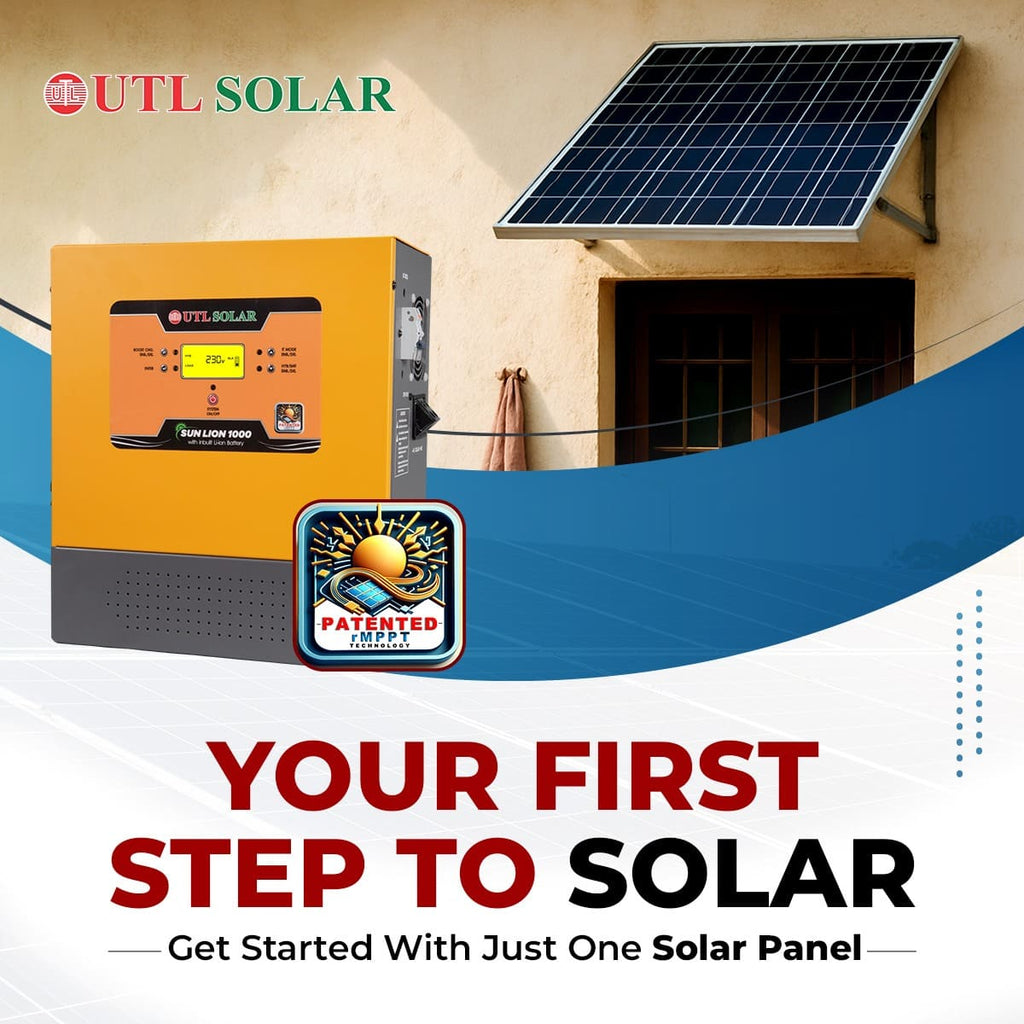 SUN LION 1000 (with in-built Lithium battery) | Wall Mountable Solar Inverter