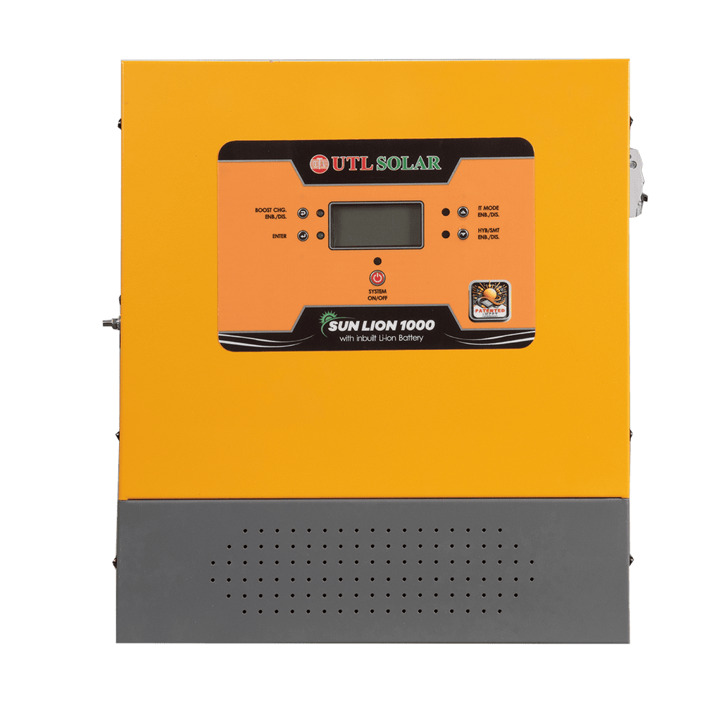 SUN LION 1000 (with in-built Lithium battery) | Wall Mountable Solar Inverter